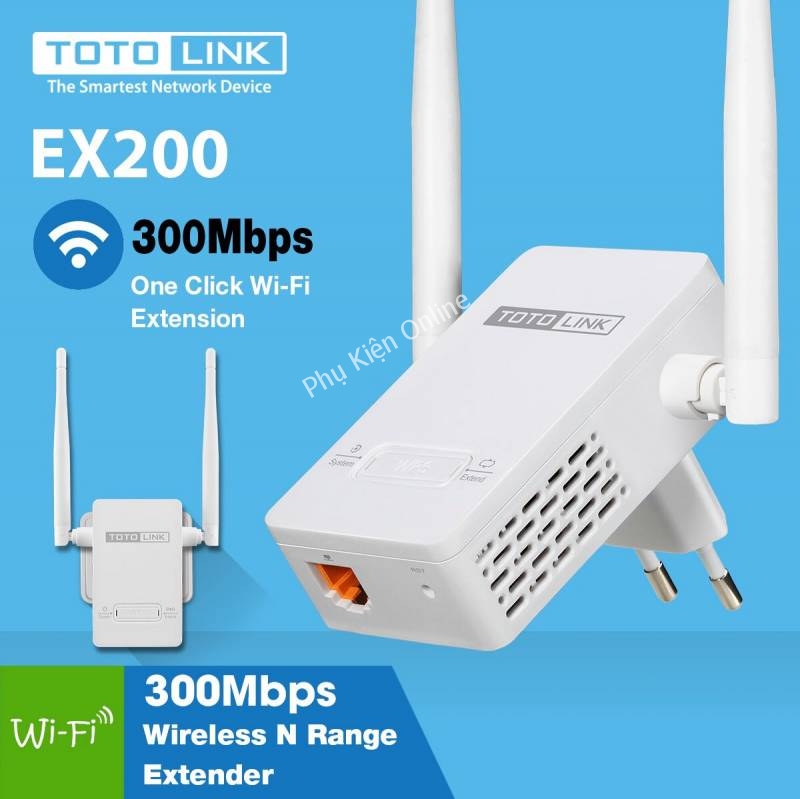 Kích Wifi Totolink EX200 300Mbps